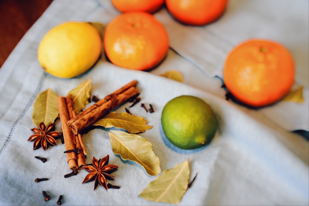 Fruits and spices for mulled wine or Gluhwein, MonAme Magazine