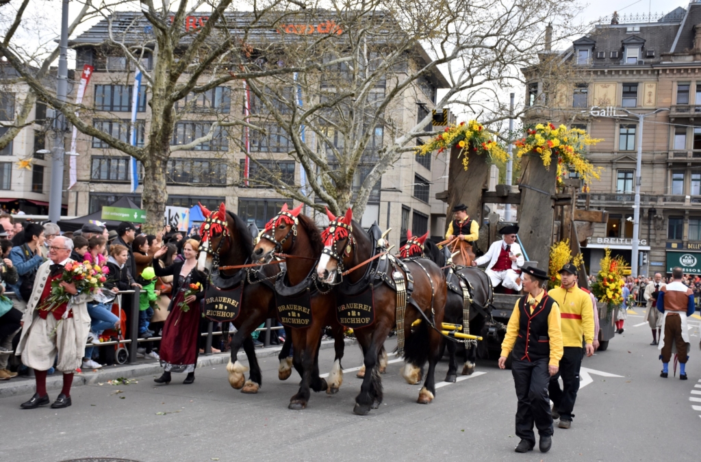 The Guild's Parade during Zurich spring festival