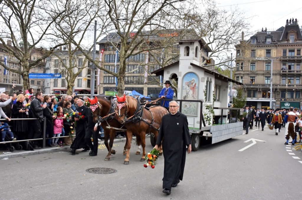 The guild's parade during Sechseläuten, Zurich Spring Festival