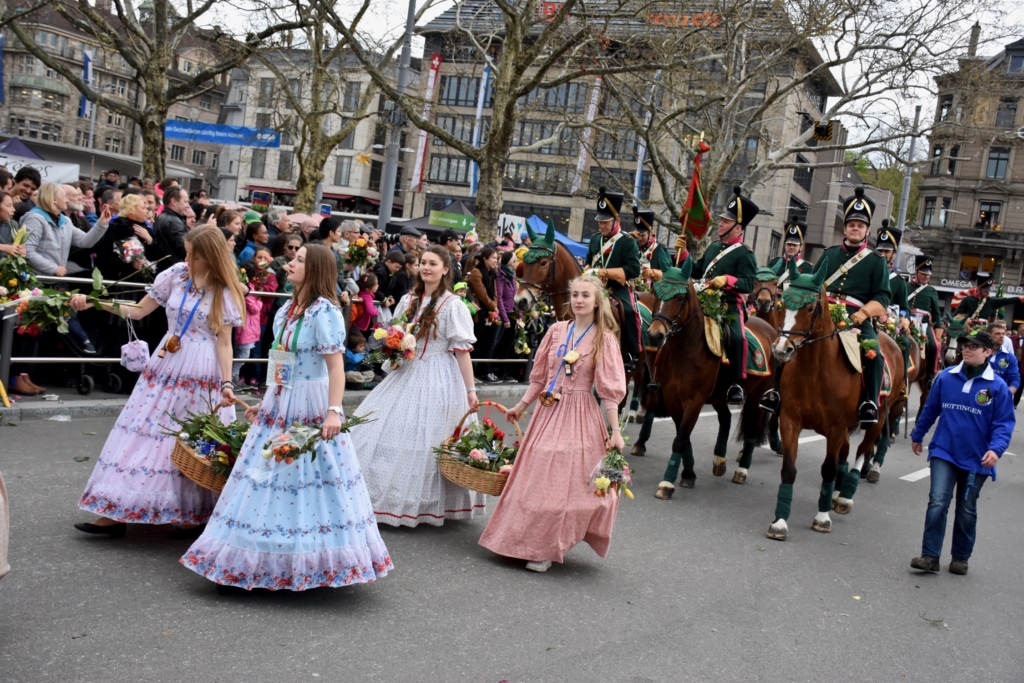 The guild's parade during Sechseläuten, Zurich Spring Festival