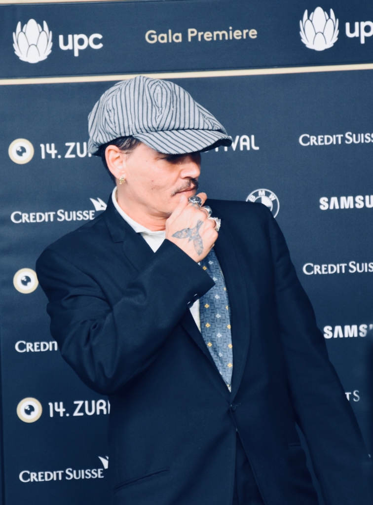 Johnny Depp on the Green Carpet of 14th ZFF before the premiere of RICHARD SAYS GOODBYE