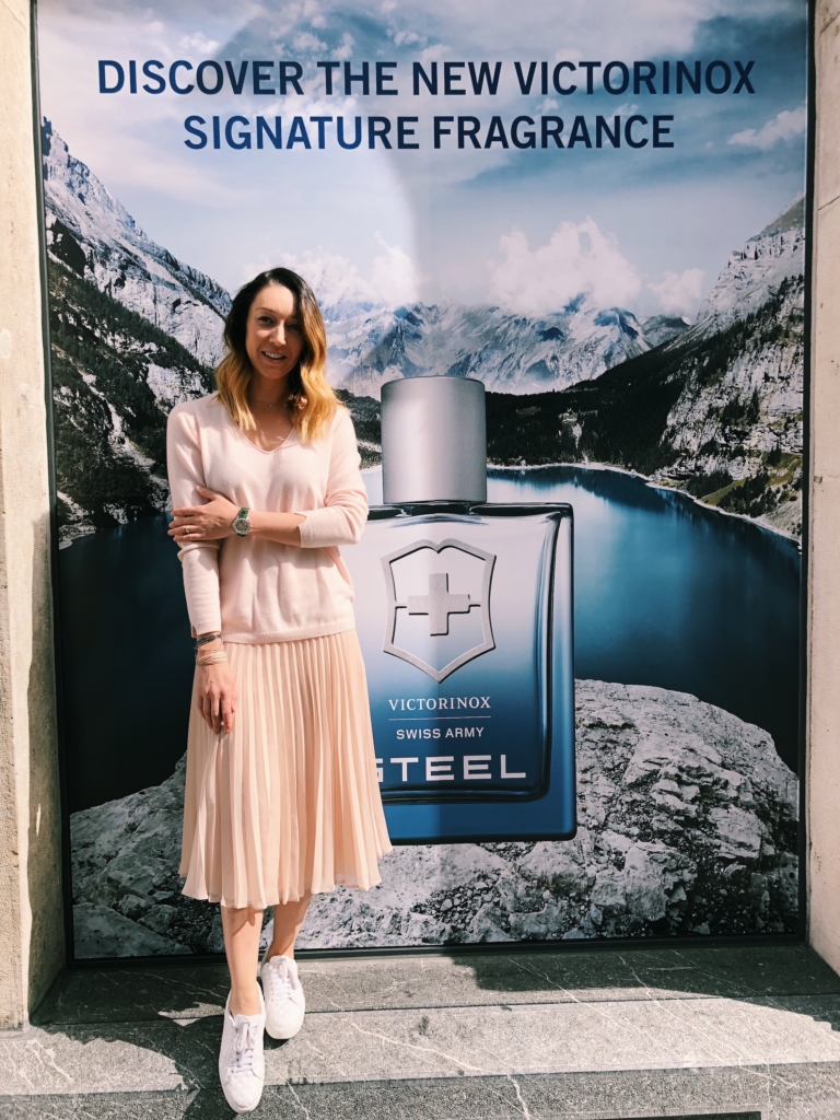 At the presentation of new Victorinox fragrances