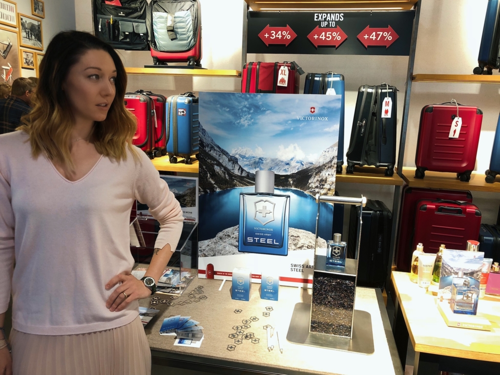 At the presentation of a new Victorinox Swiss Army Steel
