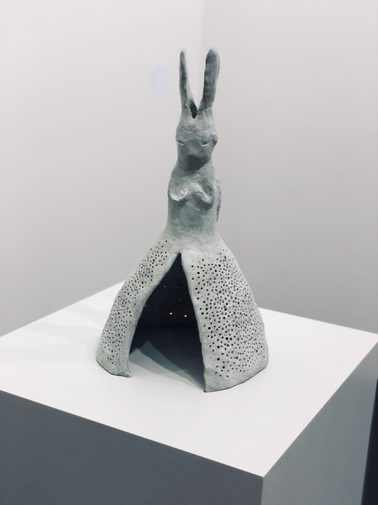 Kunst 18 Zürich, Galerie Tony Wüthrich. Baby Hare by Leiko Ikemura