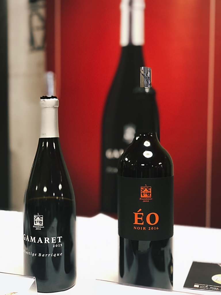 two bottles of red wine from Staatskellerei Zurich