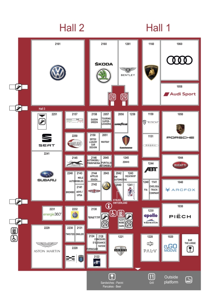 GIMS 2019, The plan of halls