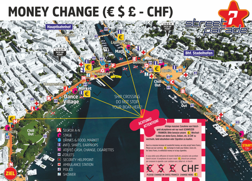 Plan of Zurich Street Parade