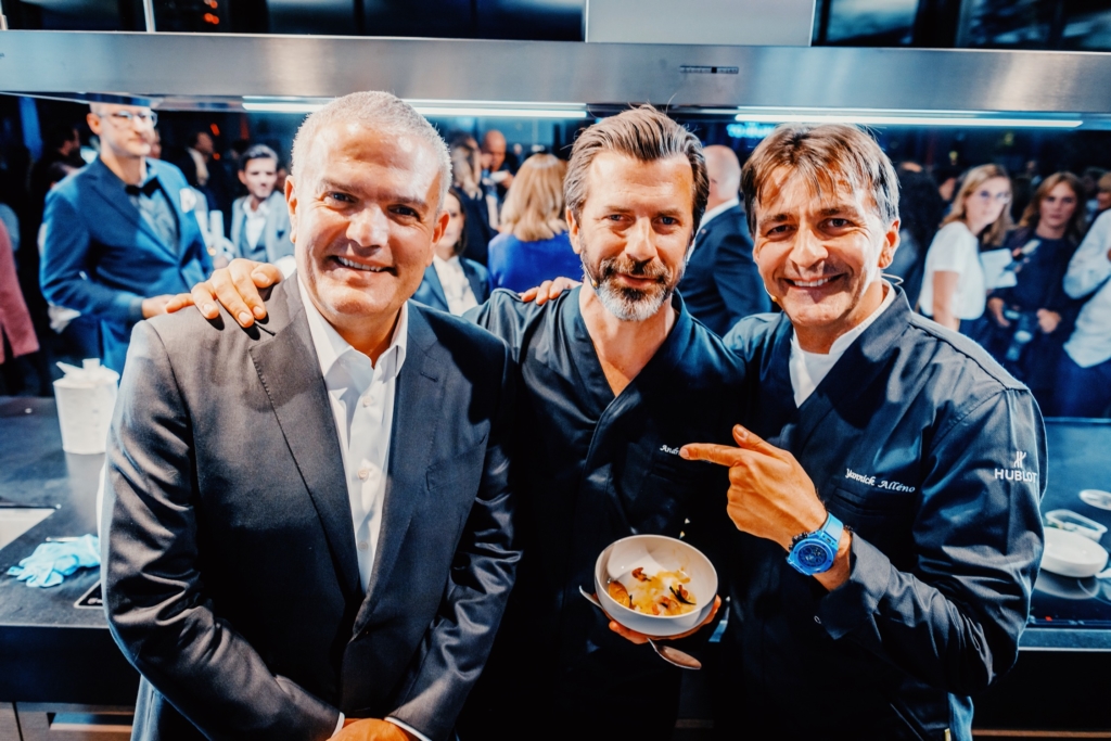 Hublot, The Art Of Fusion, an exclusive live cooking event, led by two 3* Michelin star Chefs, Yannick Alléno and Andreas Caminada.