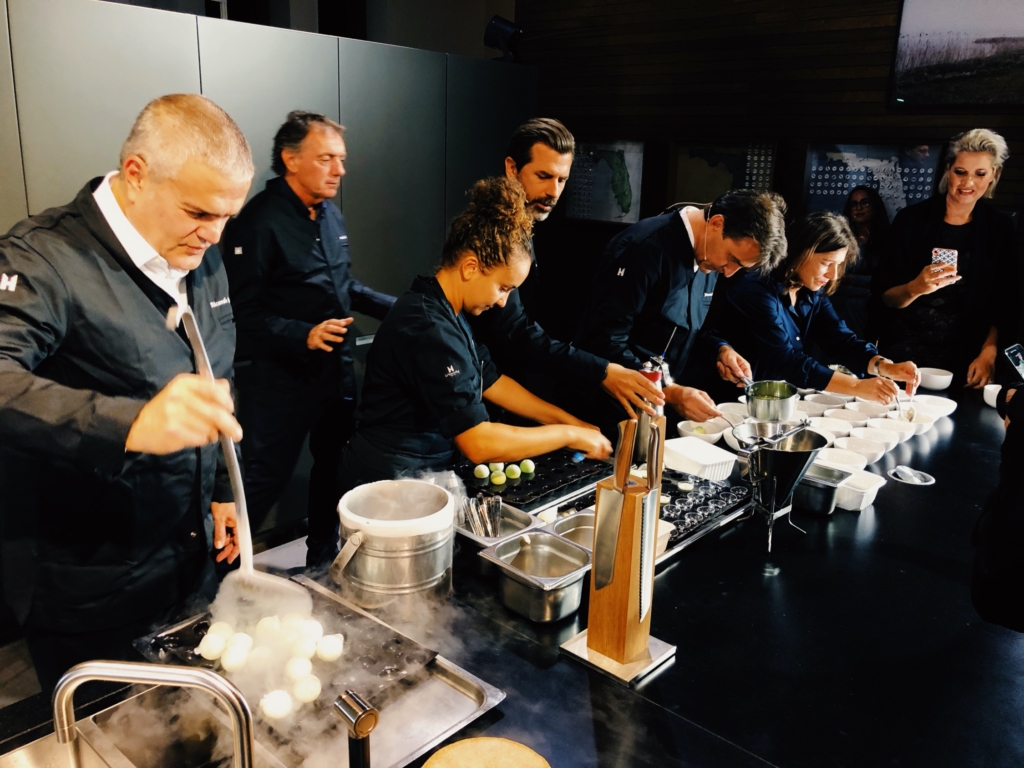 Hublot, The Art Of Fusion, an exclusive live cooking event, led by two 3* Michelin star Chefs, Yannick Alléno and Andreas Caminada