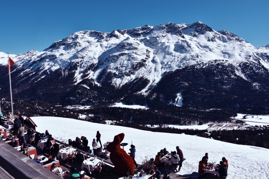 St. Moritz, the mountain club El Paradiso