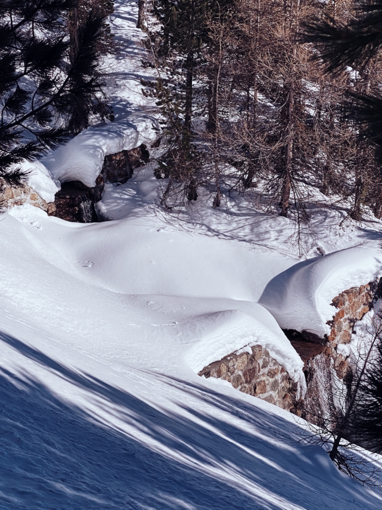St. Moritz, Walking path from the Signal cable car towards the mountain club El Paradiso