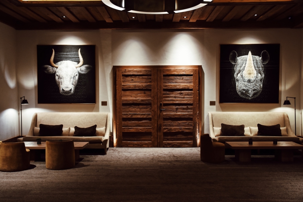The Alpina Gstaad, the art work by Roy Nachum