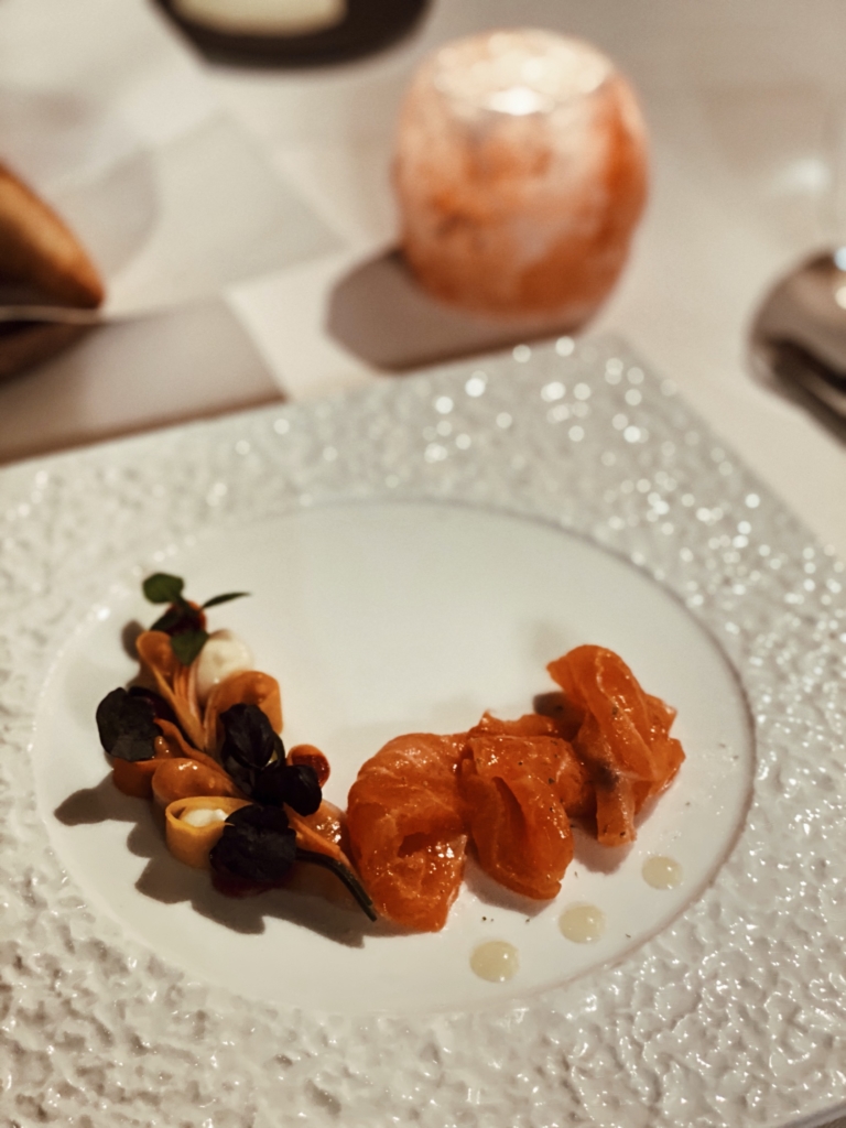 The Alpina Gstaad, the dinner at the restaurant SOMMET