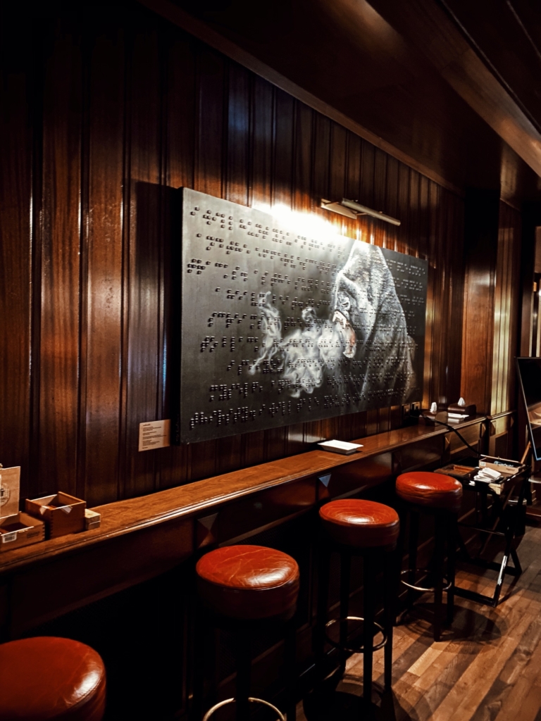 The Alpina Gstaad, the cigar lounge