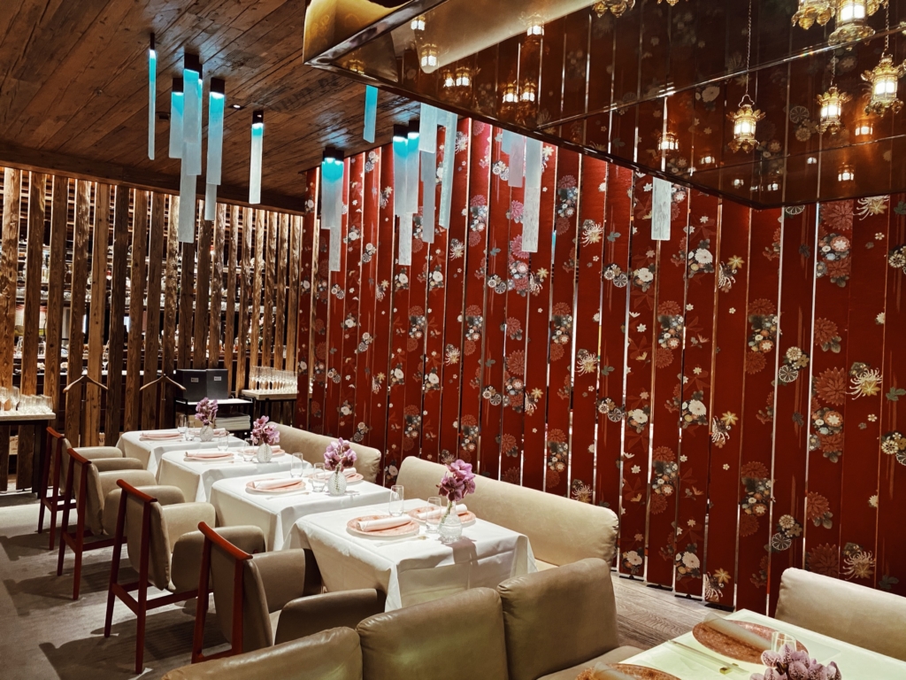 The Alpina Gstaad, dinner at the Michelin-stared Japanese restaurant MEGU