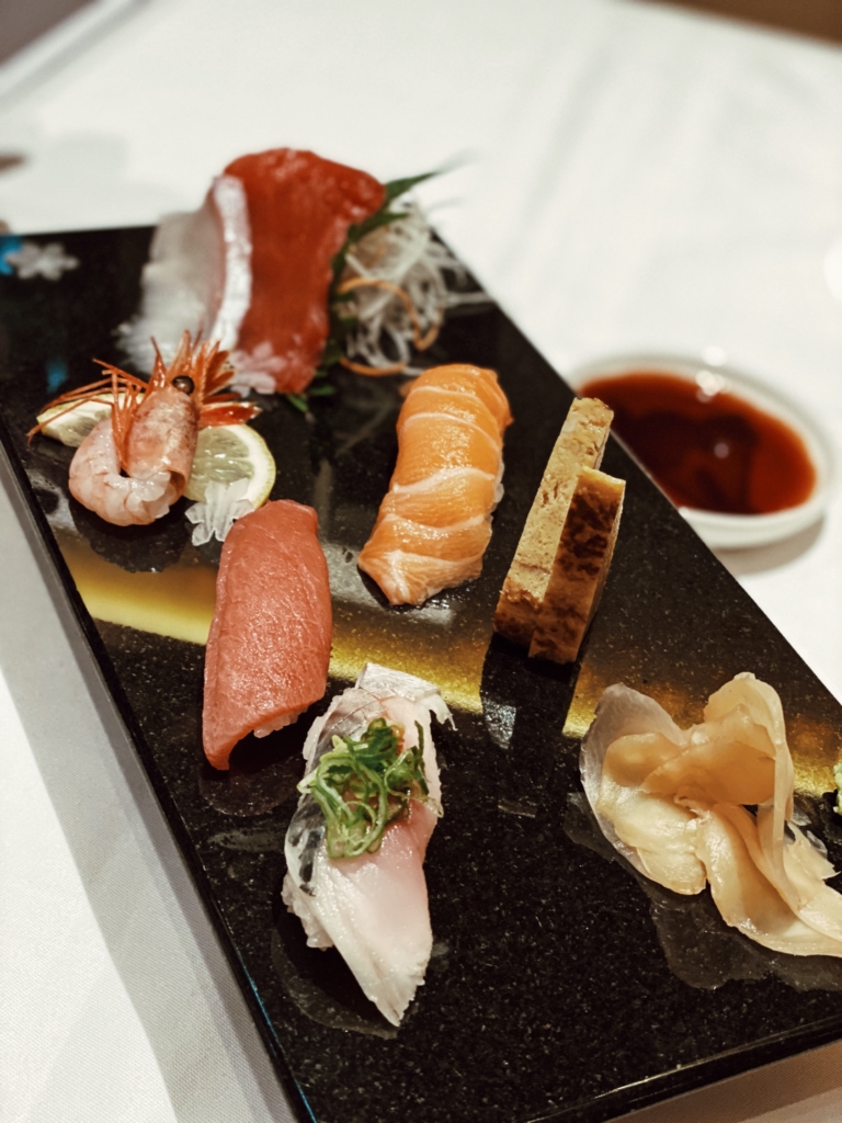 The Alpina Gstaad, dinner at the Michelin-stared Japanese restaurant MEGU