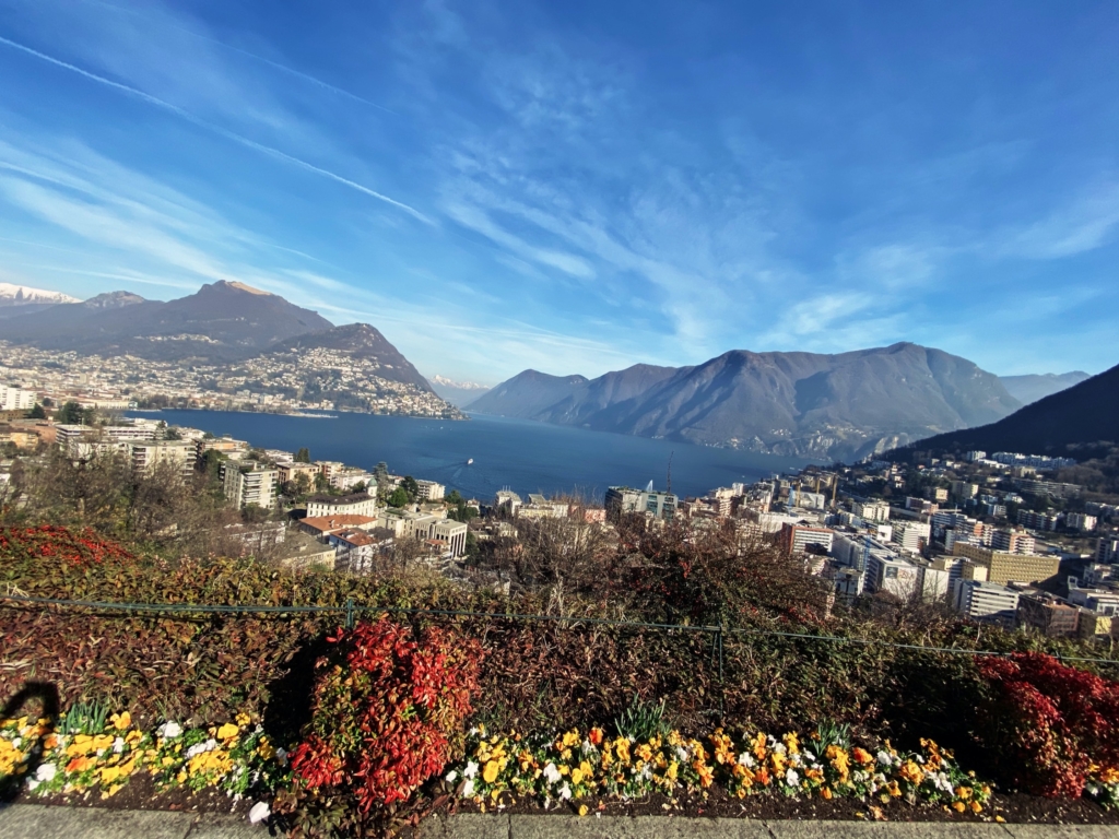 Villa Principe Leopoldo, the view over the lake from the terrace