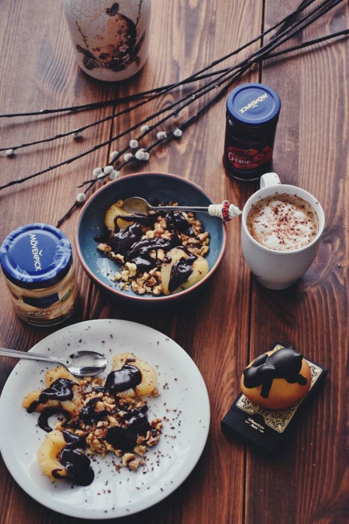 Messy Chocolate Pears