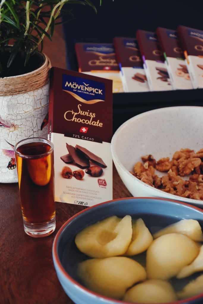 Messy Chocolate Pears