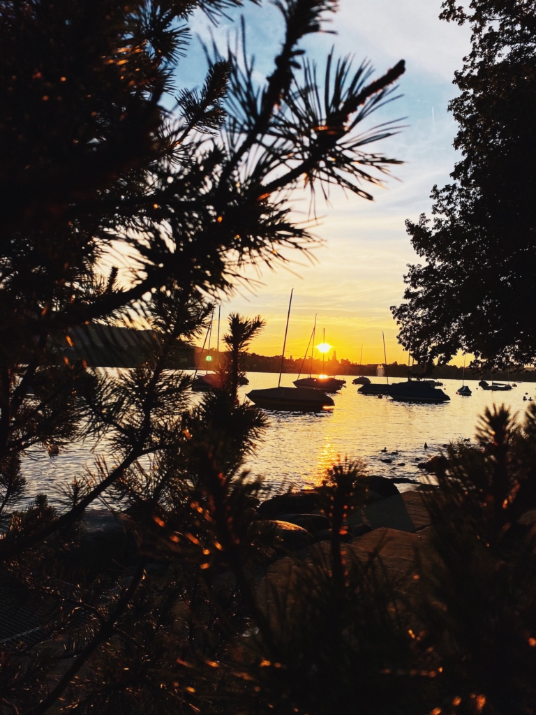 Sunset on Lake Zurich