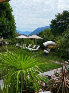 The garden at the Hotel Villa Carona, Switzerland