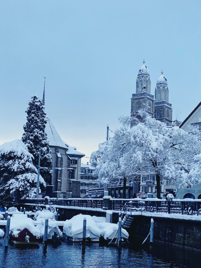Record snowfall in Zurich, January 2021