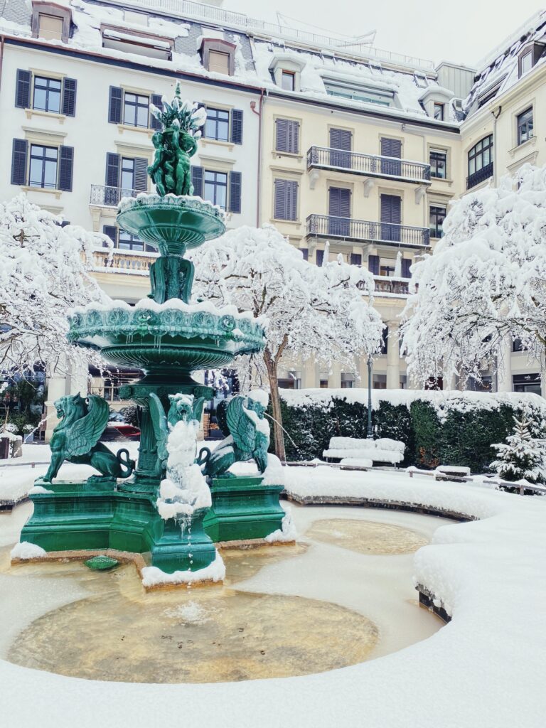 Record snowfall in Zurich, January 2021