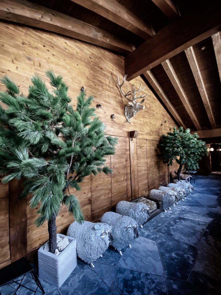 Interior design of the Riffelalp Resort 2222m