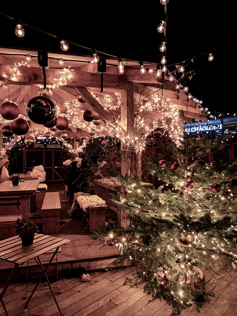 The Christmas Village In Front Of The Opera House / Zürcher «wienachtsdorf» Am Bellevue